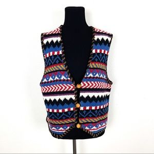 Lizsport Multi-Colored Knit Vest